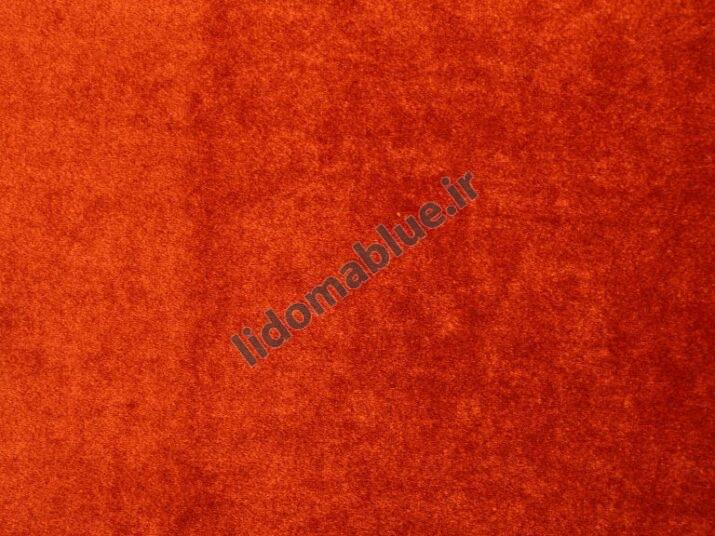 پارچه حور مخمل براق ساده بدون خواب رنگ نارنجی
