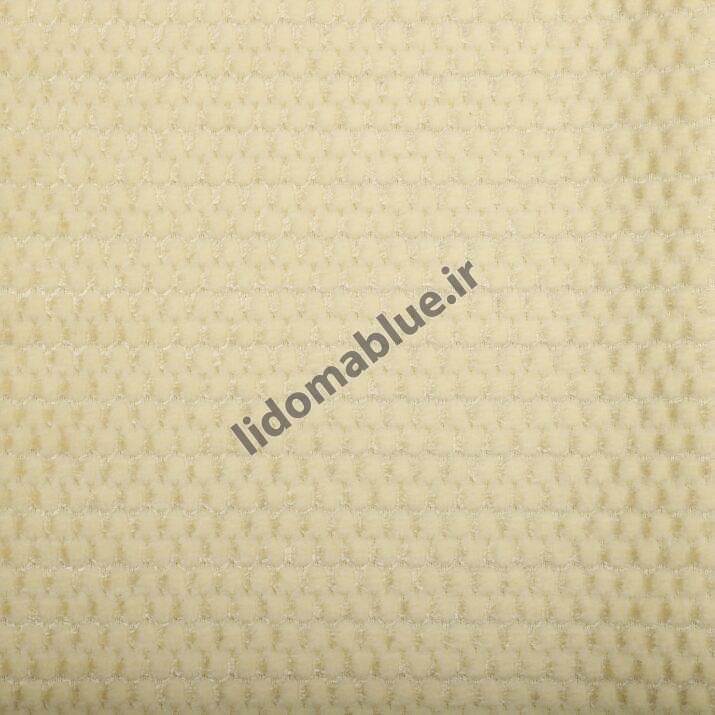 پارچه باتیس مخمل ساده طرح پارچه گرد بافت رنگ شیری