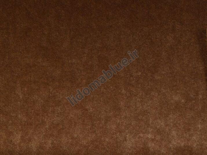 پارچه حور مخمل براق ساده بدون خواب رنگ قهوه ای