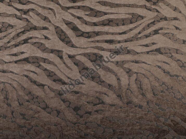 پارچه هومن مخمل براق طرح زبرا