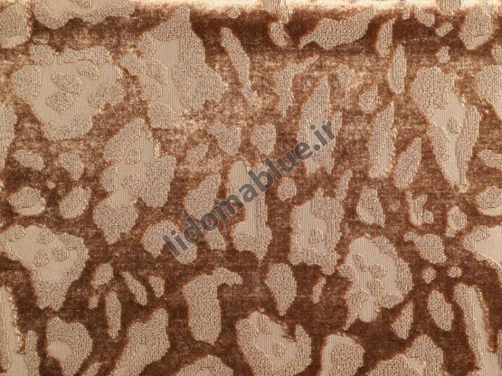 پارچه اهورا مخمل پلنگی ریز رنگ قهوه ای