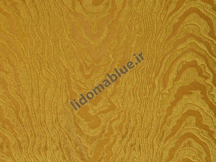 پارچه آشا مخمل طرح چوب رنگ طلایی