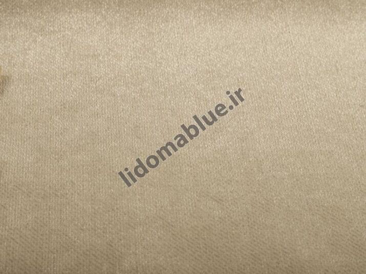 پارچه مخمل براق ماکان طرح ساده رنگ سفید شیری