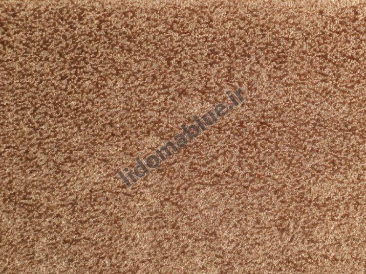 پارچه اهورا مخمل ساده ریز رنگ قهوه ای