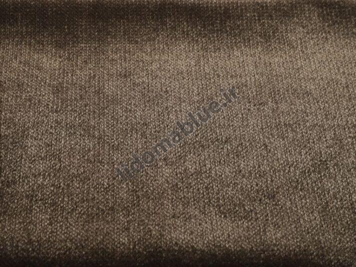 پارچه مخمل براق ماکان طرح ساده رنگ طوسی قهوه ای